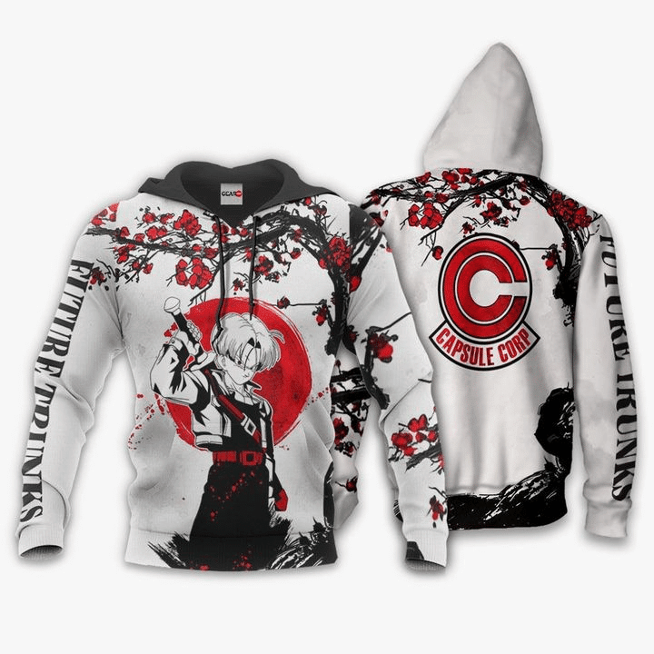Future Trunks Dragon Ball Capsule Crop Anime Manga For Men And Women 3d Hoodie Zip Hoodie