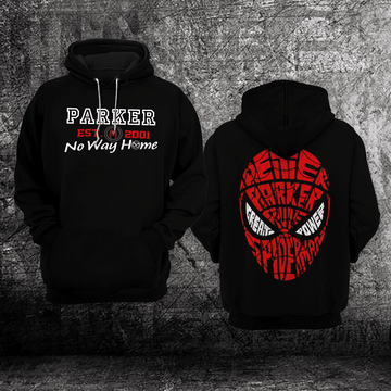 Spider Man No Way Home Marvel Comics, Parker Est 2001 No Way Home, Peter Parker Great Power All Over Print Hoodie
