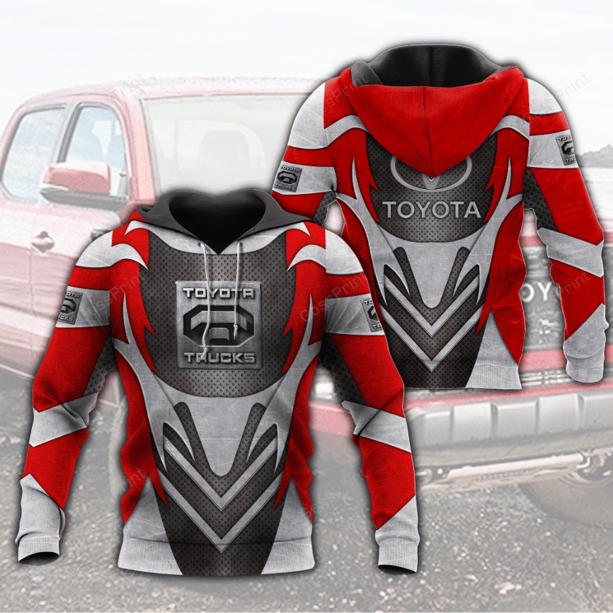 Toyota Truck Fan Gift Stylist Unisex Cartoon 3d Hoodie Zip Hoodie