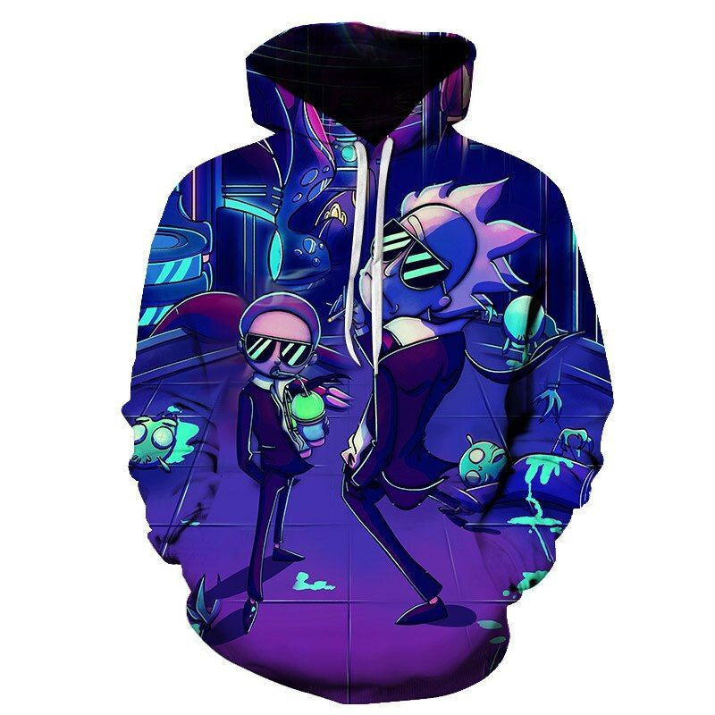 Rick And Morty Gift For Men And Women Over Print 3d Hoodie Zip Hoodie 866