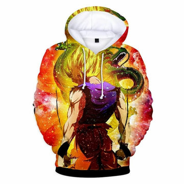 Goku Cartoon Dragon Ball Anime Manga 21 Over Print 3d Hoodie Zip Hoodie