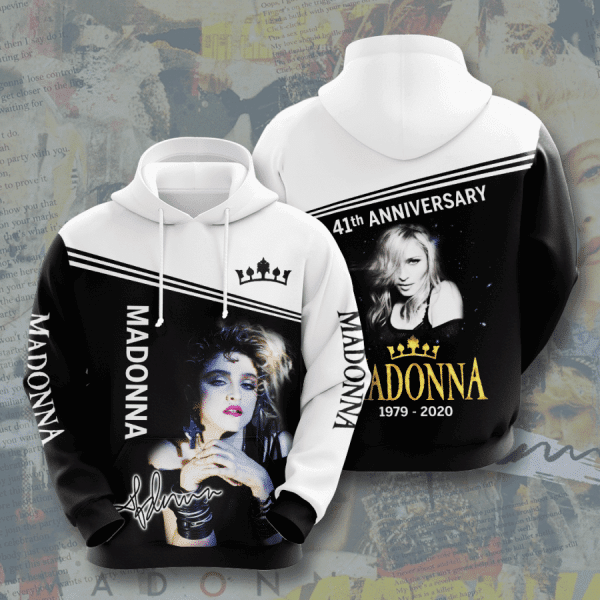 Madonna 41th Anniversary 1979 2020 Signature Design Gift For Fan Custom 3d Hoodie All Over Printed Hoodie