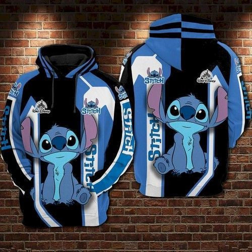 Lilo And Stitch Cute Lover 3d Hoodie Zip Hoodie 1067