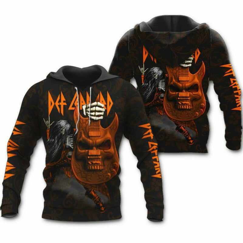 Def Leppard Rock Band Music 3d Hoodie Zip Hoodie