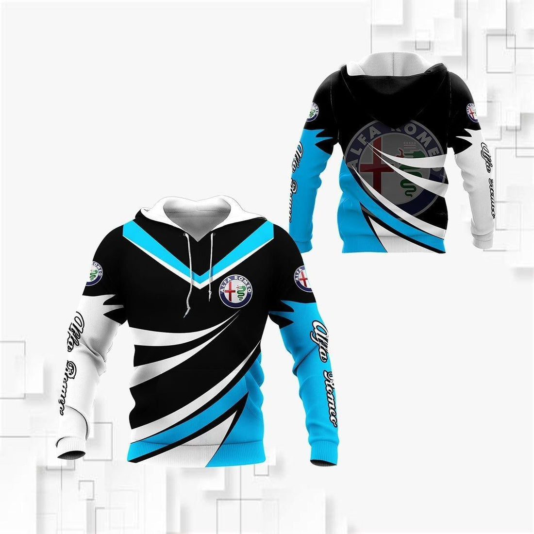 Alfa Romeo Shirt Fan Gift 21, Stylist Unisex 3d Hoodie Zip Hoodie