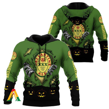 Scary Night Halloween Ballantine's Whisky Hoodie &amp; Zip Hoodie