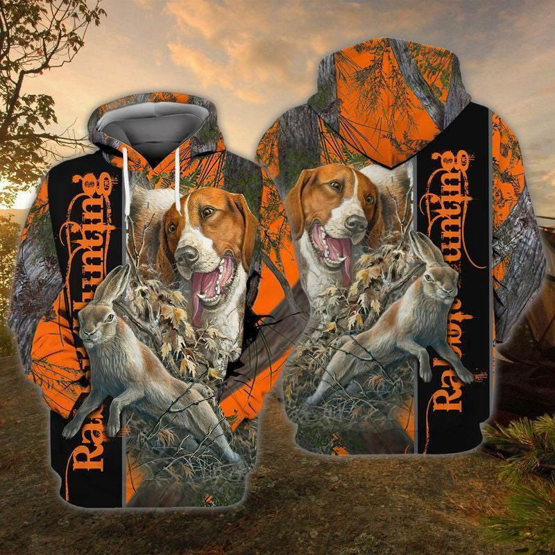 Rabit Hunting Dog For Men And Women 3d Hoodie Zip Hoodie