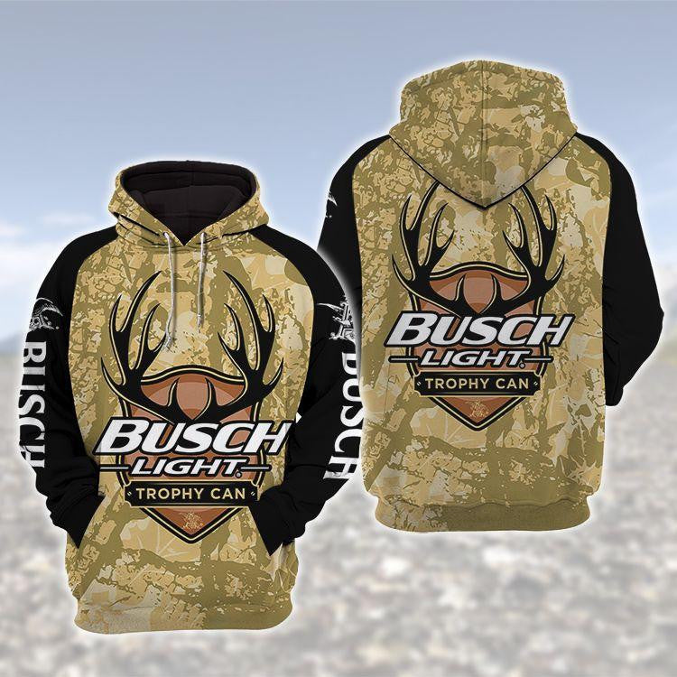Busch Light Deer 3d All Over Print T Shirt Hoodie