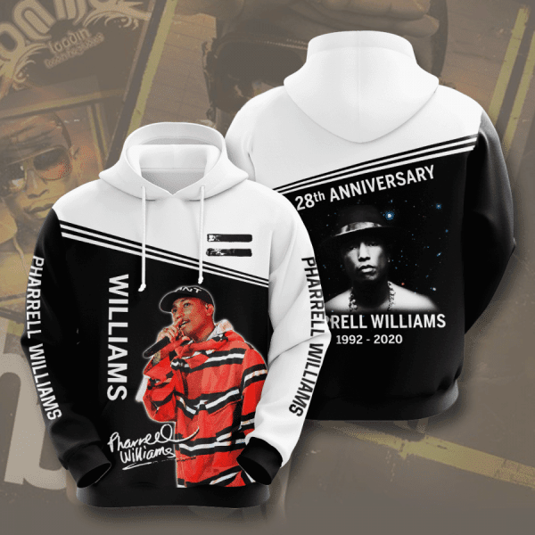 Pharrell Williams 28th Anniversary 1992 2020 Signature Design Gift For Fan Custom 3d Hoodie All Over Printed Hoodie