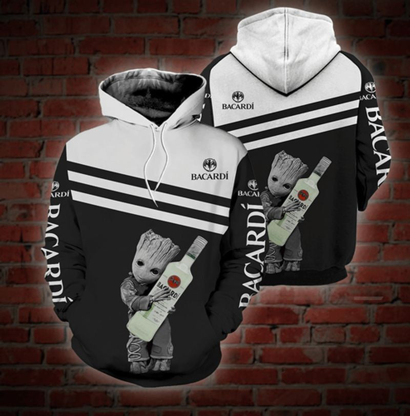 Groot Star Wars Bacardi Rum Men And Women 3d Hoodie