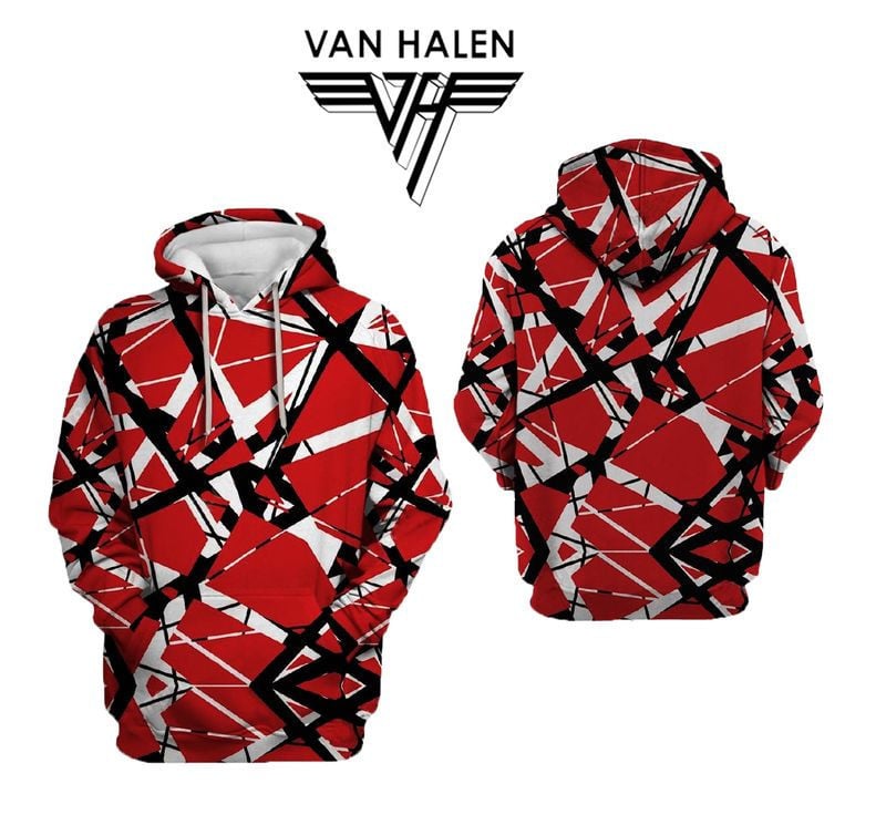 Eddie Van Halen Rock Band 3d Hoodie