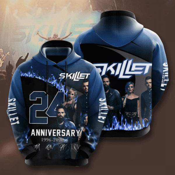 Skillet 1996 2020 Signature Design Gift For Fan Custom 3d Hoodie All Over Printed Hoodie