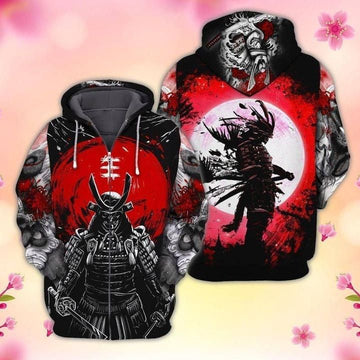 Samurai Japan For Men And Women 3d Hoodie Zip Hoodie