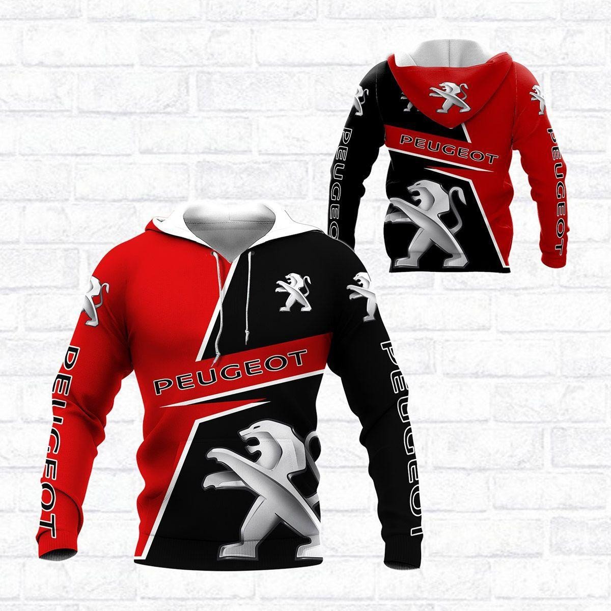 Peugeot Shirt Fan Gift 462, Stylist Unisex 3d Hoodie Zip Hoodie