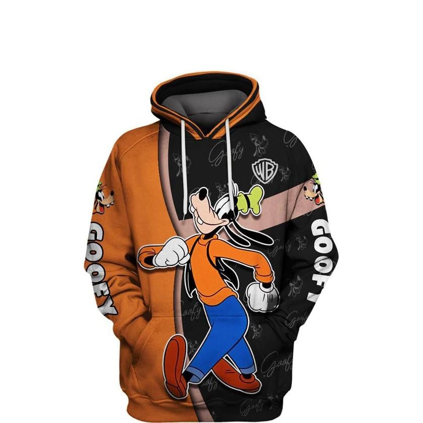 Goofy Disney Cartoon, Funny Goofy Dog All Over Print Hoodie