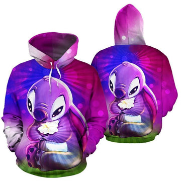 Cartoon Lilo And Stitch Over Print 3d Hoodie Zip Hoodie 1150