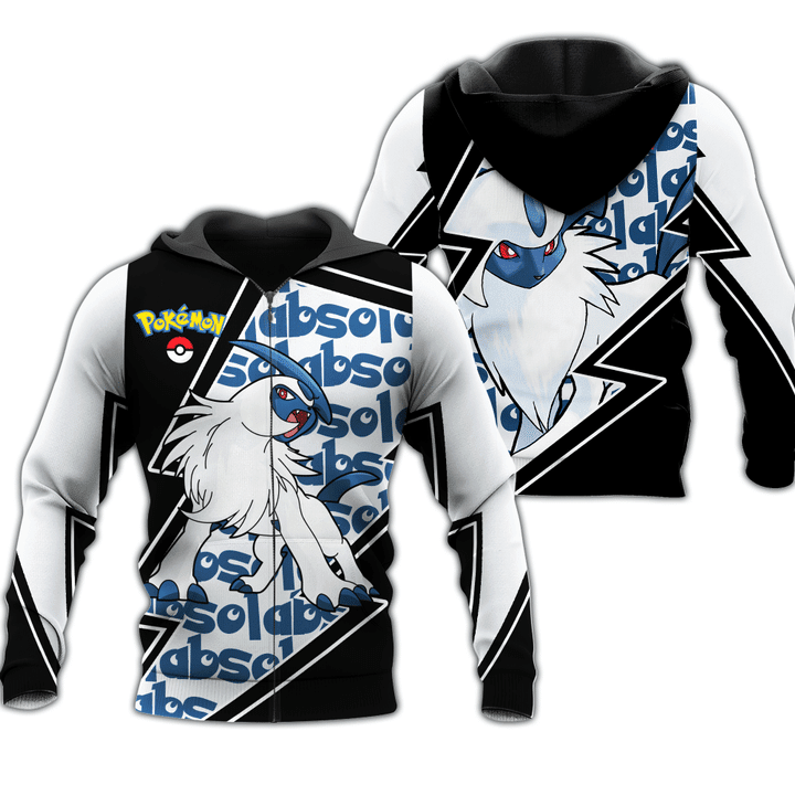 Absol Pokemon Anime Manga For Men And Women 3d Hoodie Zip Hoodie
