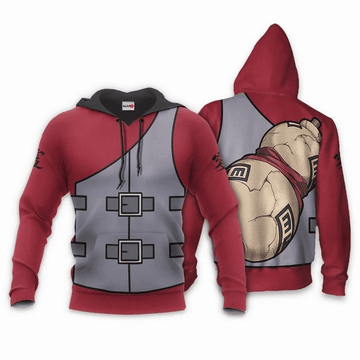 Gaara Naruto Anime Manga For Men And Women 3d Hoodie Zip Hoodie