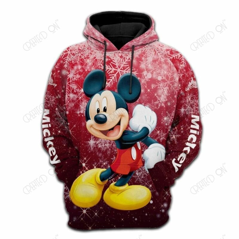 Disney Anime Hoodie For Men Mickey Mouse Print Jacket 3d Baseball Uniform Pullover Hoodie For Men And Women