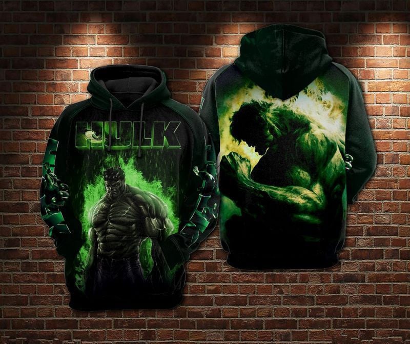 Hulk Avengers Over Print 3d Hoodie Zip Hoodie