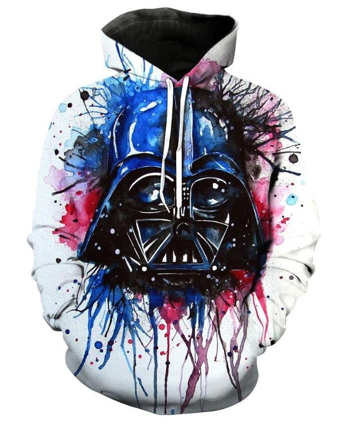 Colorful Star Wars Dark Vader Ver3 Aop Hoodie