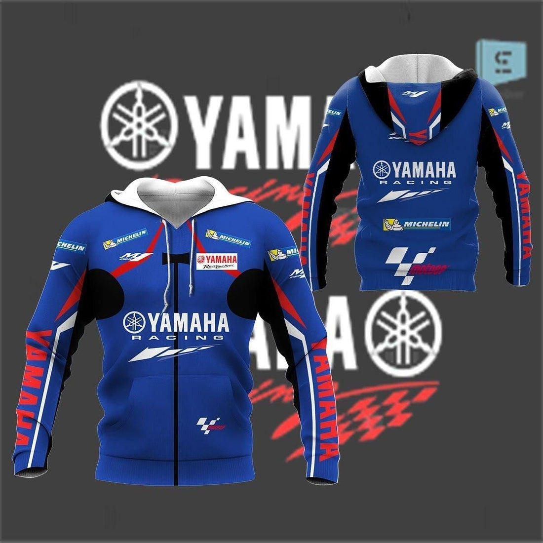 Motogp Yamaha Factory Racing Team All Over Print Hoodie, Zip Hoodie 110