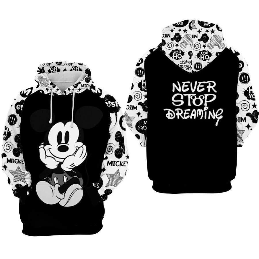Disney Mickey Mouse, Mickey Never Stop Dreaming Aop Hoodie