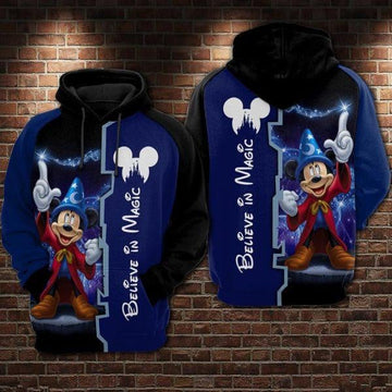Mickey Mouse Believe In Magic Disney Cartoon 2k742 Lover Gift ,mickey Disney All Over Print 3d Hoodie4