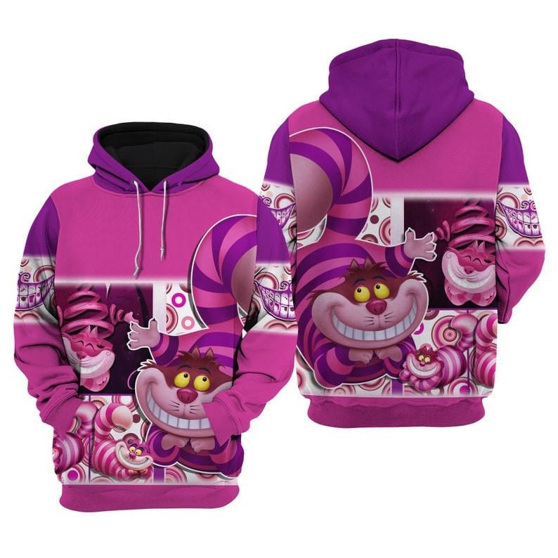 Cute Chesire Cat, Cheshire Cat Alice In Wonderland Fan Gift All Over Print Hoodie, Zip Hoodie