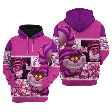 Cute Chesire Cat, Cheshire Cat Alice In Wonderland Fan Gift All Over Print Hoodie, Zip Hoodie