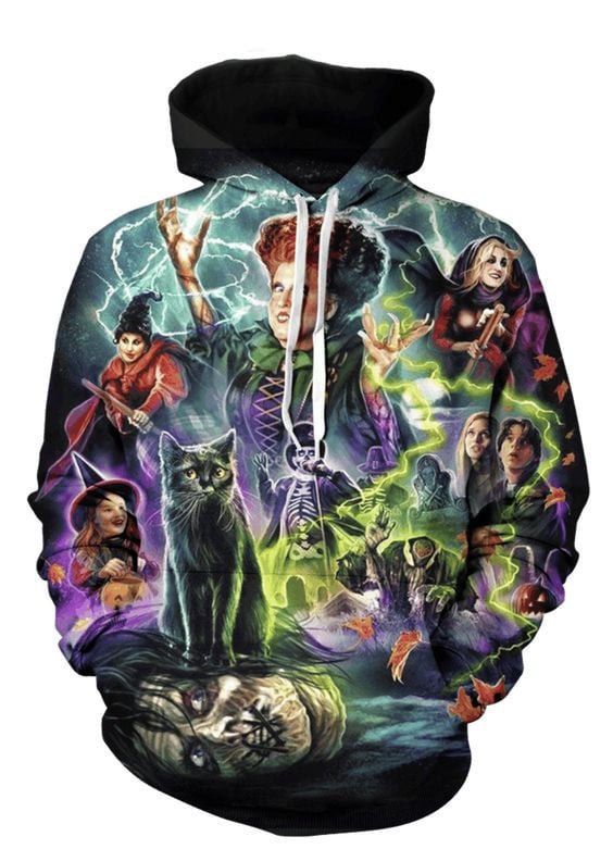 Hocus Pocus Squad V1 B394 3d Pullover Printed Over Unisex Hoodie
