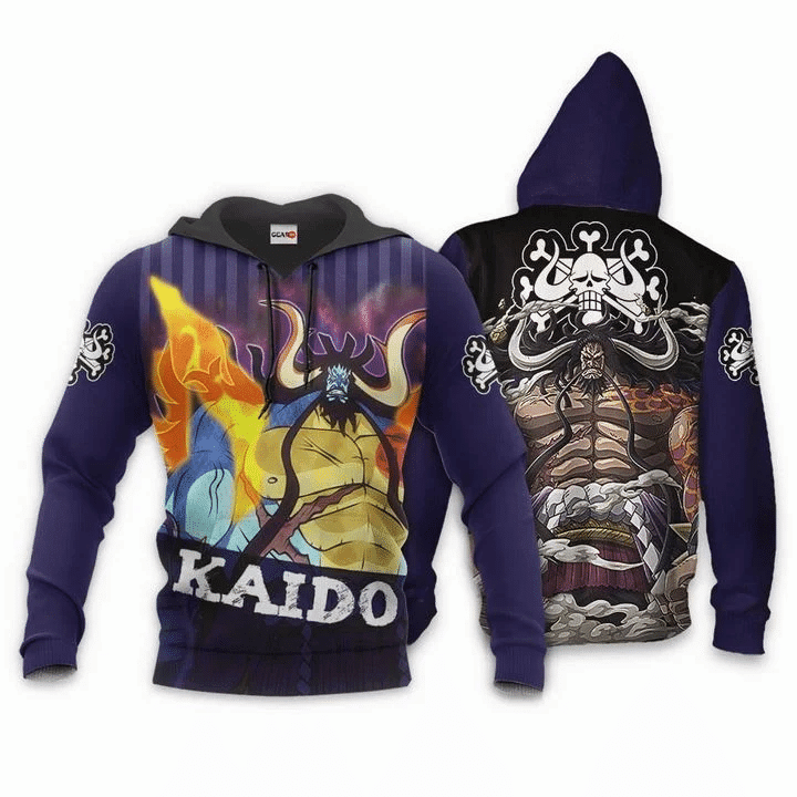 Yonko Kaido One Piece Anime Manga For Men And Women 3d Hoodie Zip Hoodie