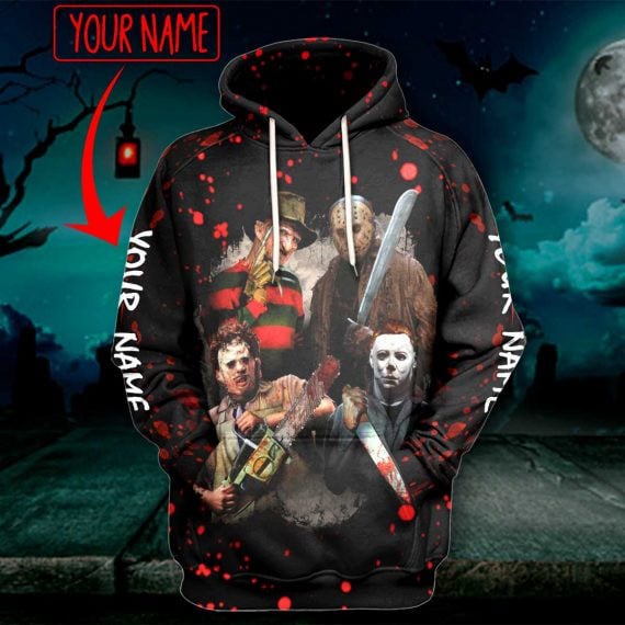 Gift Ideas Halloween Horror Unisex Raglan Hoodie