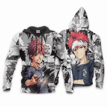 Shokugeki No Soma Yukihira Souma Food Wars Anime Manga For Men And Women 3d Hoodie Zip Hoodie
