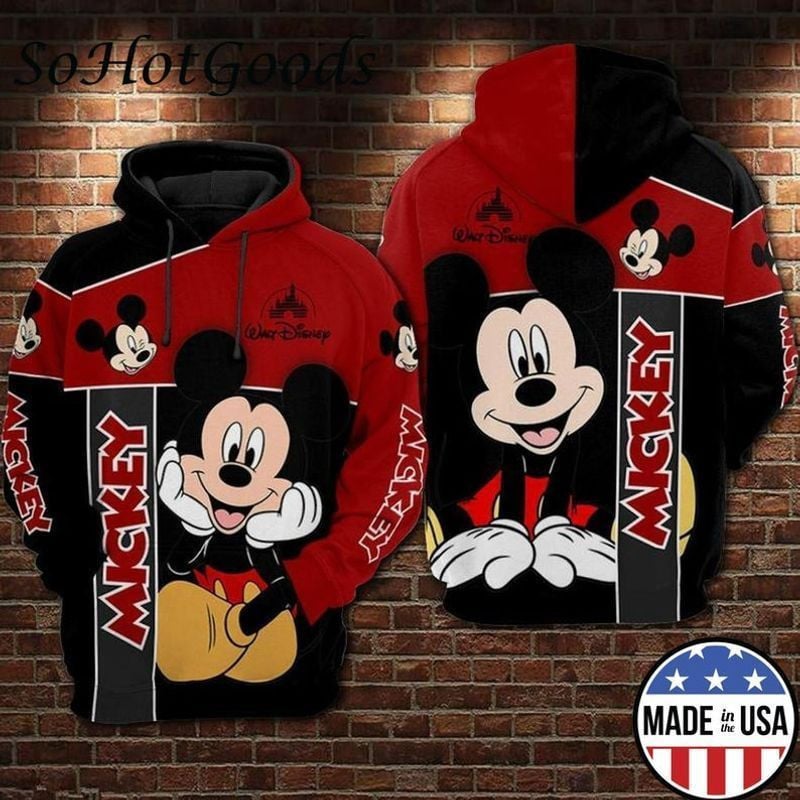 Mickey All Over Printed Disney 3d Hoodie 278