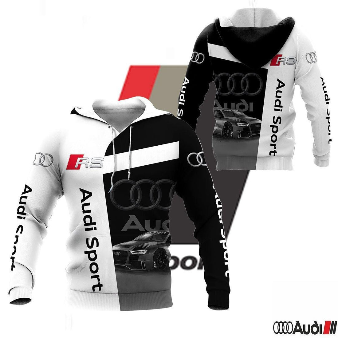 Audi Sport Luxury Car 8k307 Fan Gift 3d Zip Hoodie Hoodie Ii0