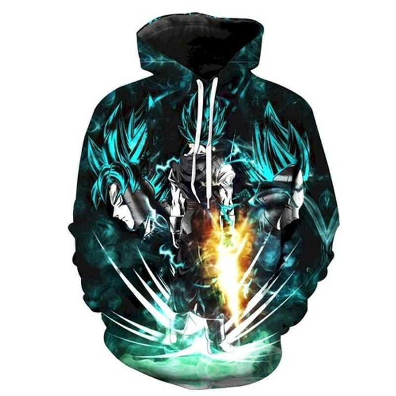 Goku Vegeta Fusion God Super Saiyan Vegeto Dragon Ball Z 3d Hoodie