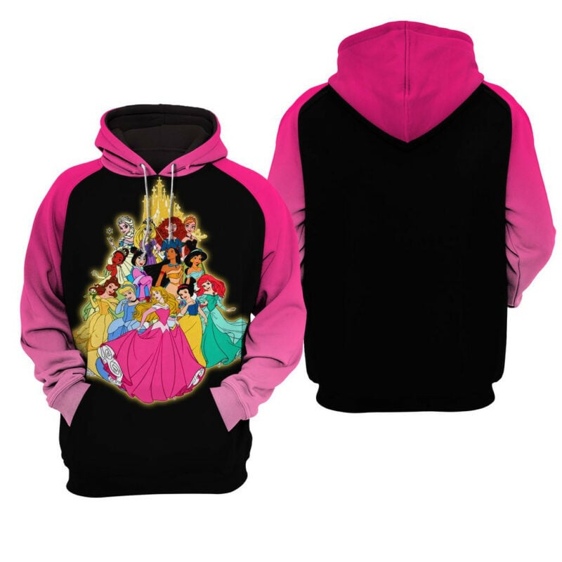 Disney Princess Unisex 3d Hoodie Zip Hoodie