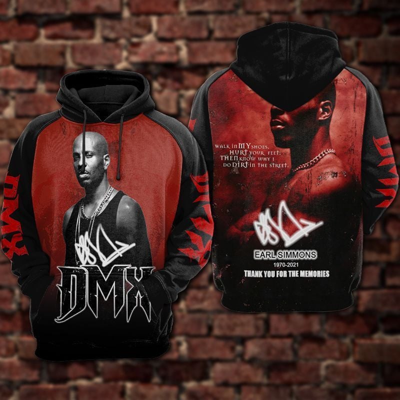 Dmx Earl Simmons Thank You For The Memories Over Print 3d Hoodie Zip Hoodie