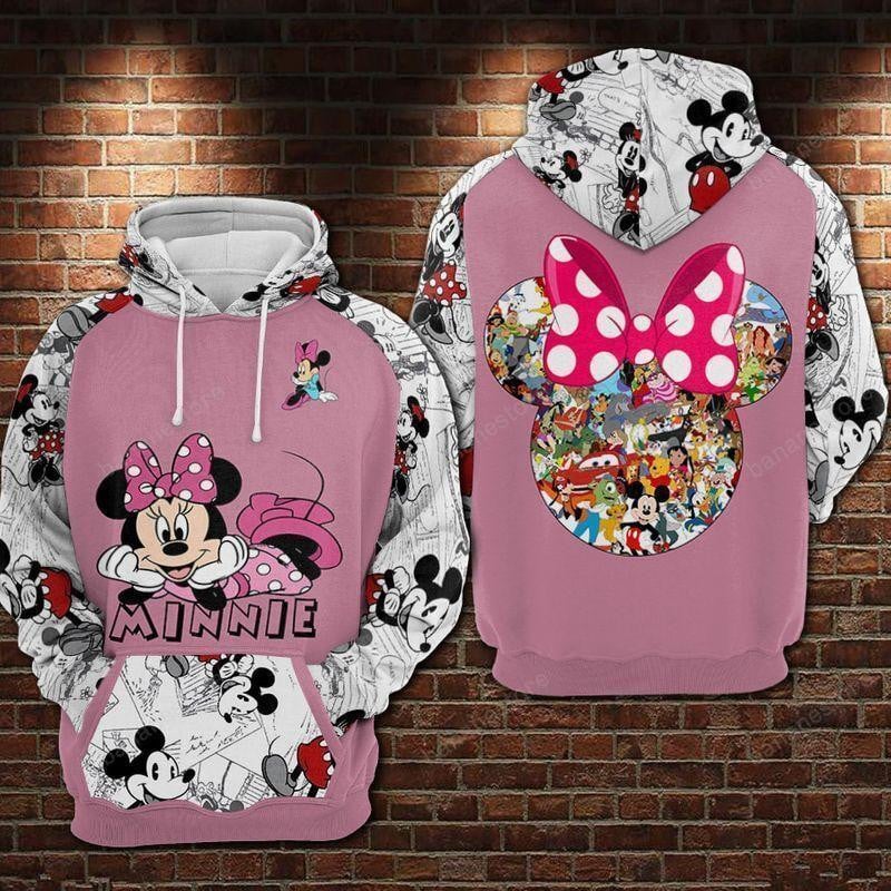 Minnie Mouse Disney, Minnie Comic, Disney Characters Kiss Aop Hoodie