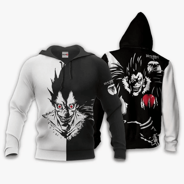 Death Note Ryuk Anime Manga For Men And Women 3d Hoodie Zip Hoodie