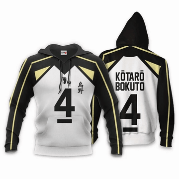 Fukurodani Kotaro Bokuto Anime Manga Haikyuu Fukurodani Number 4 For Men And Women 3d Hoodie Zip Hoodie