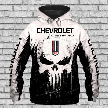 Chevrolet Camaro Skull Racing 3d All Over Print Hoodie 357