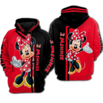 Minnie Mouse Hello Unisex 3d Hoodie Zip Hoodie