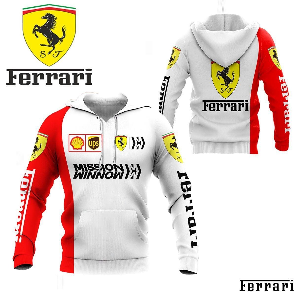 Scuderia Ferrari Luxyry Racing Car 7k977 Fan Gift 3d Zip Hoodie Hoodie Ii0