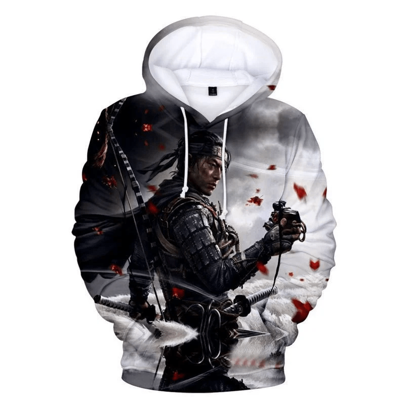 Ghost Of Tsushima Samurai Sakai Over Print 3d Hoodie Zip Hoodie 2