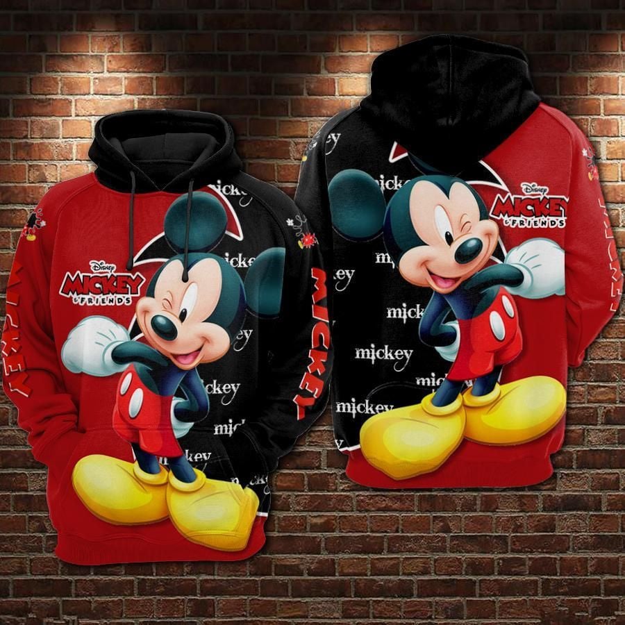 Mickey Mouse Friends Movies Disney Over Print 3d Hoodie Zip Hoodie 361