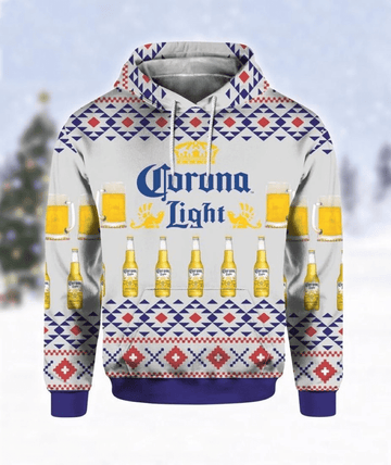 Corona Light Beer Fan Gift, Corona Light Beer Aop Hoodie