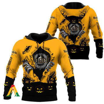 Scary Night Halloween Modelo Negra Hoodie &amp; Zip Hoodie