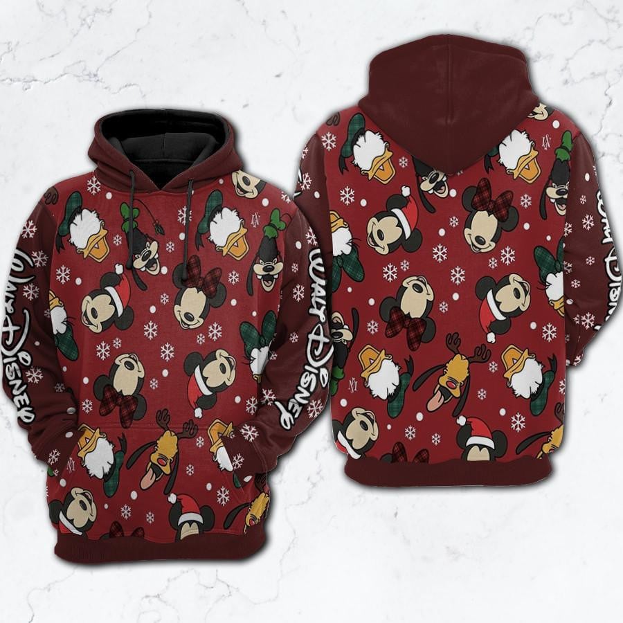 Disney Family Mickey Mouse And Friend Walt Disney Fan Gift, Disney Family Mickey Mouse And Friend Walt Disney Aop Hoodie, Zip Hoodie, Fleece Jacket